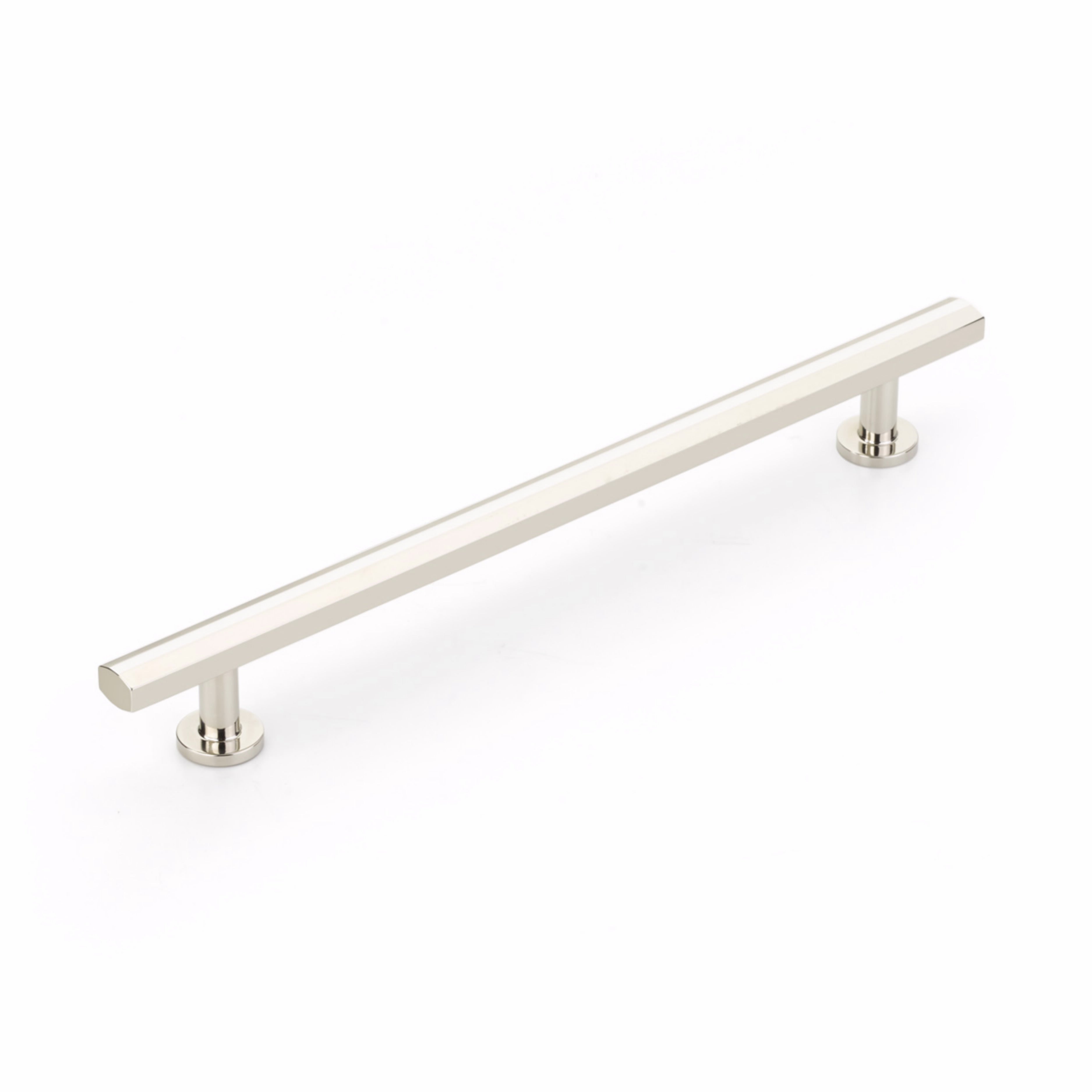 Schaub 555-PN 8" Center to Center Heathrow Cabinet Pull Polished Nickel Finish