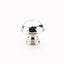 Schaub 570-PN 1-1/4" Atherton Hammered Plain Edge Cabinet Knob Polished Nickel Finish