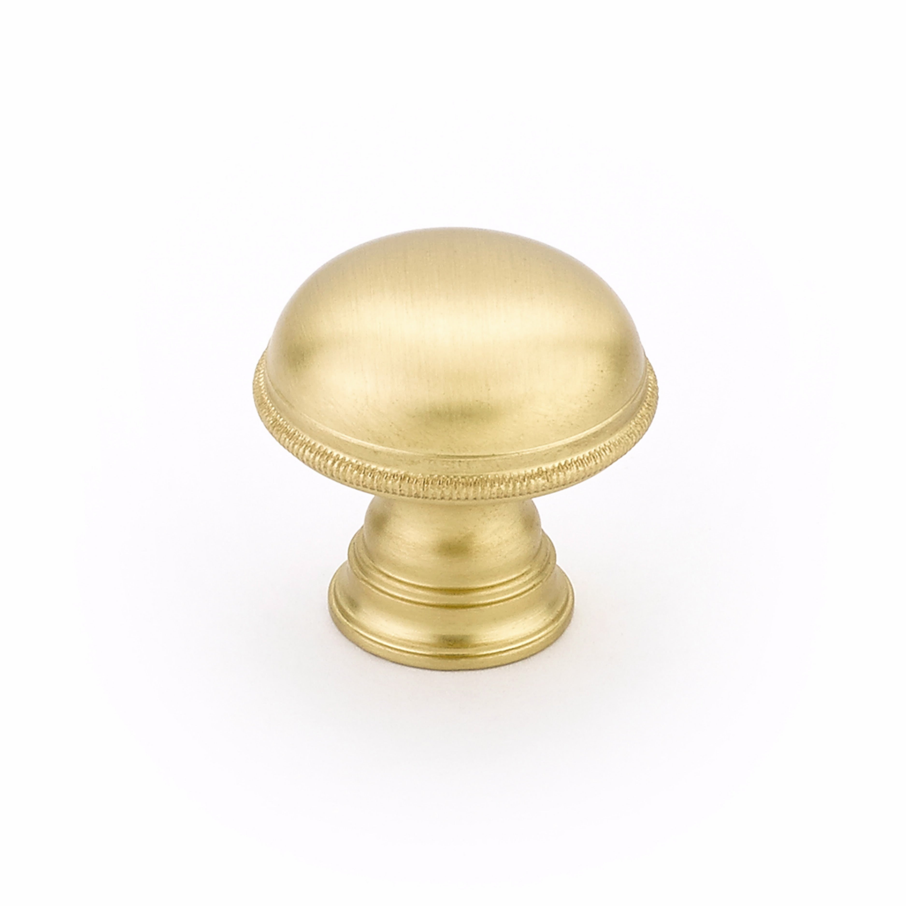 Schaub 572-SB 1-1/4" Atherton Cabinet Knob Satin Brass Finish