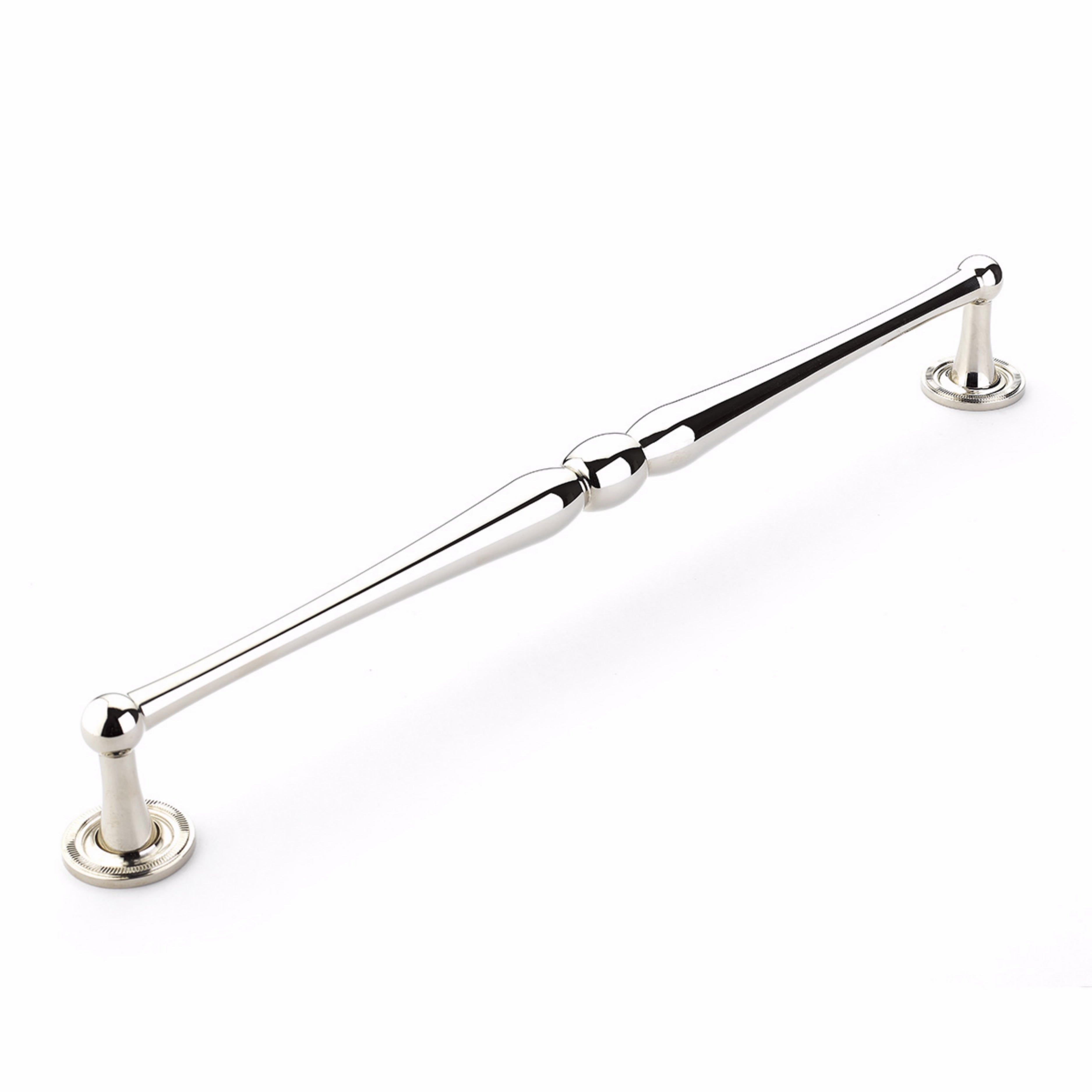 Schaub 578-PN - 15" Center to Center Atherton Knurled Appliance Pull Polished Nickel Finish Main image