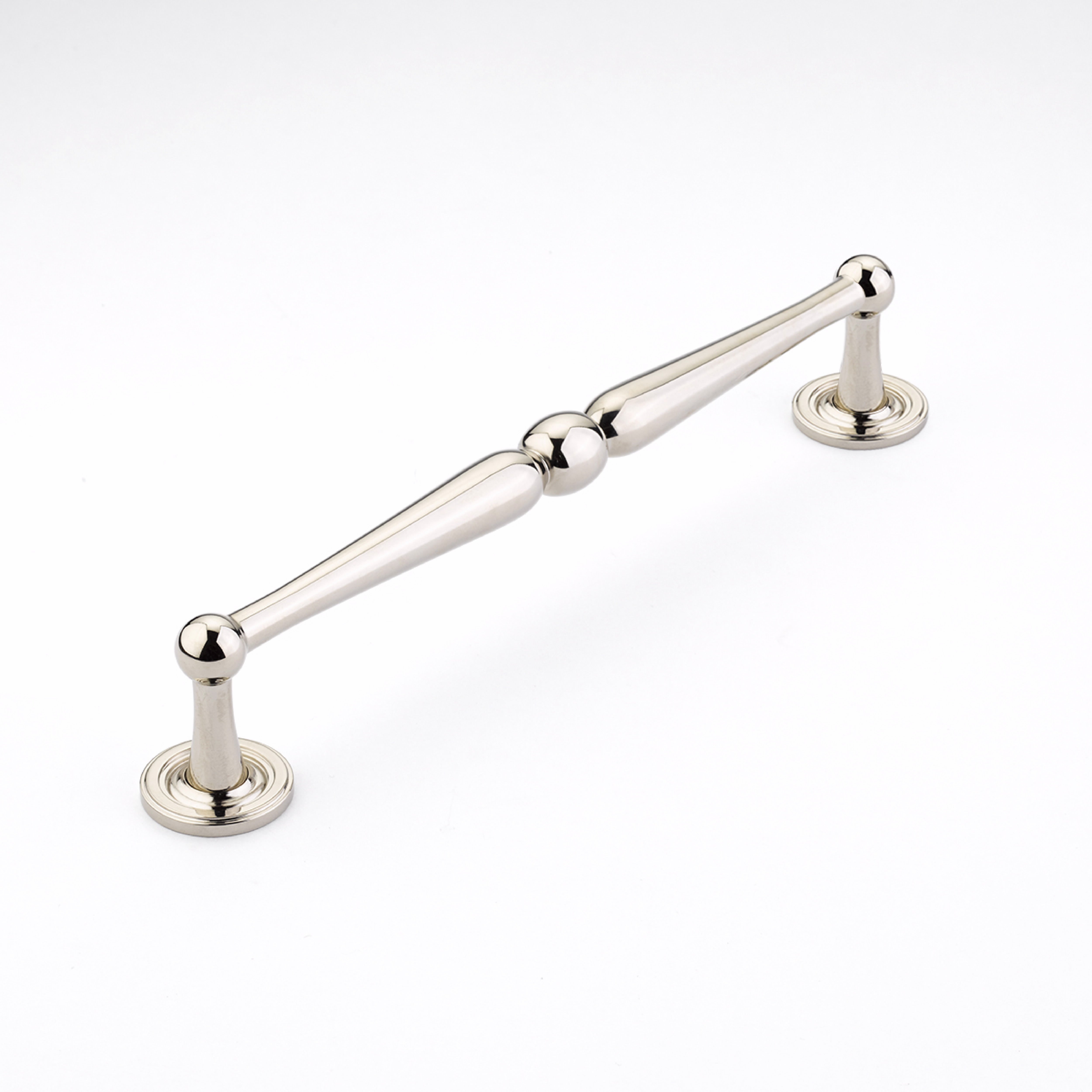 Schaub 580-PN 8" Center to Center Atherton Cabinet Pull Polished Nickel Finish Main image