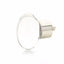 Schaub 60-PN City Lights Oval Glass Knob Polished Nickel Finish