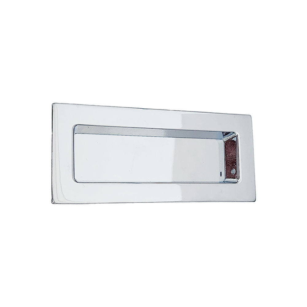 Omnia - Contemporary Flush Pull - Bright Chrome