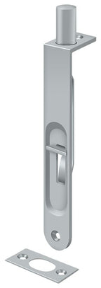 Deltana - 6" Flush Bolt; Heavy Duty Round - Satin Chrome