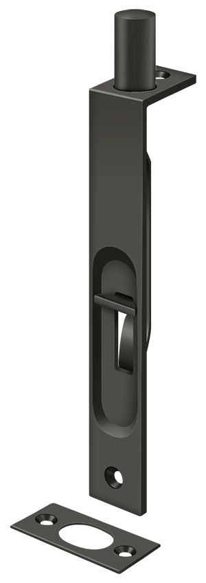 Deltana - 6" Flush Bolt; Heavy Duty; Square - Oil Rubbed Bronze