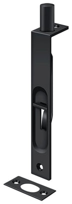 Deltana - 6" Flush Bolt; Heavy Duty; Square - Black