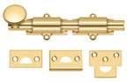 Deltana - 6" Surface Bolt; Heavy Duty - Lifetime Brass