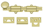 Deltana - 6" Surface Bolt; Heavy Duty - Bright Brass