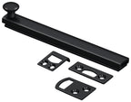 Deltana - 6" Surface Bolt; Concealed Screw; Heavy Duty - Black