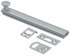Deltana - 6" Surface Bolt; Concealed Screw; Heavy Duty - Satin Chrome