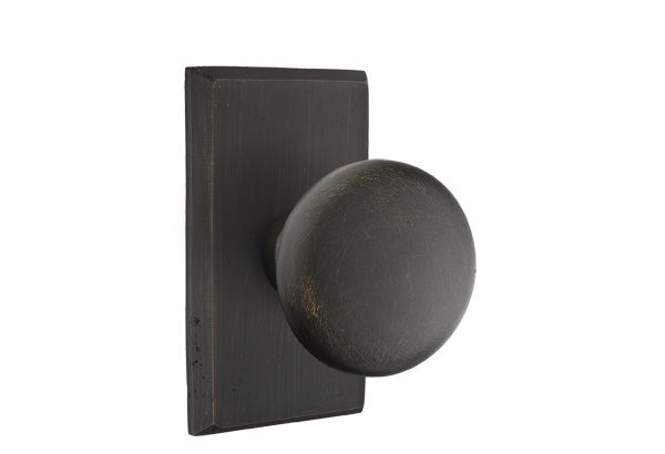 Emtek - Winchester Knob Dummy Pair with Style # 3 Rose for 1-3/8" to 2" Door Secondary image