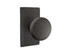 Emtek - Winchester Knob 2-3/8" Backset Privacy with Style # 3 Rose for 1-3/8" to 2" Door - Medium Bronze