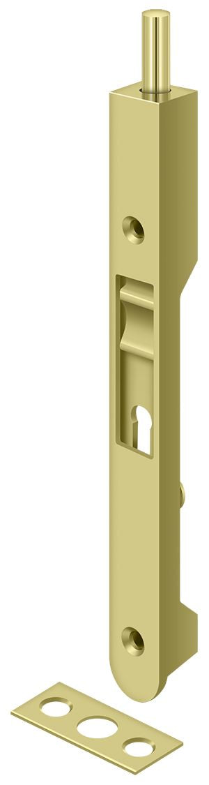 Deltana - 7" Flush Bolt; Heavy Duty - Bright Brass