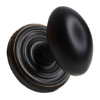 Emtek - Egg Knob Dummy Pair with Regular Rose for 1-1/4" to 2" Door - Oil Rubbed Bronze