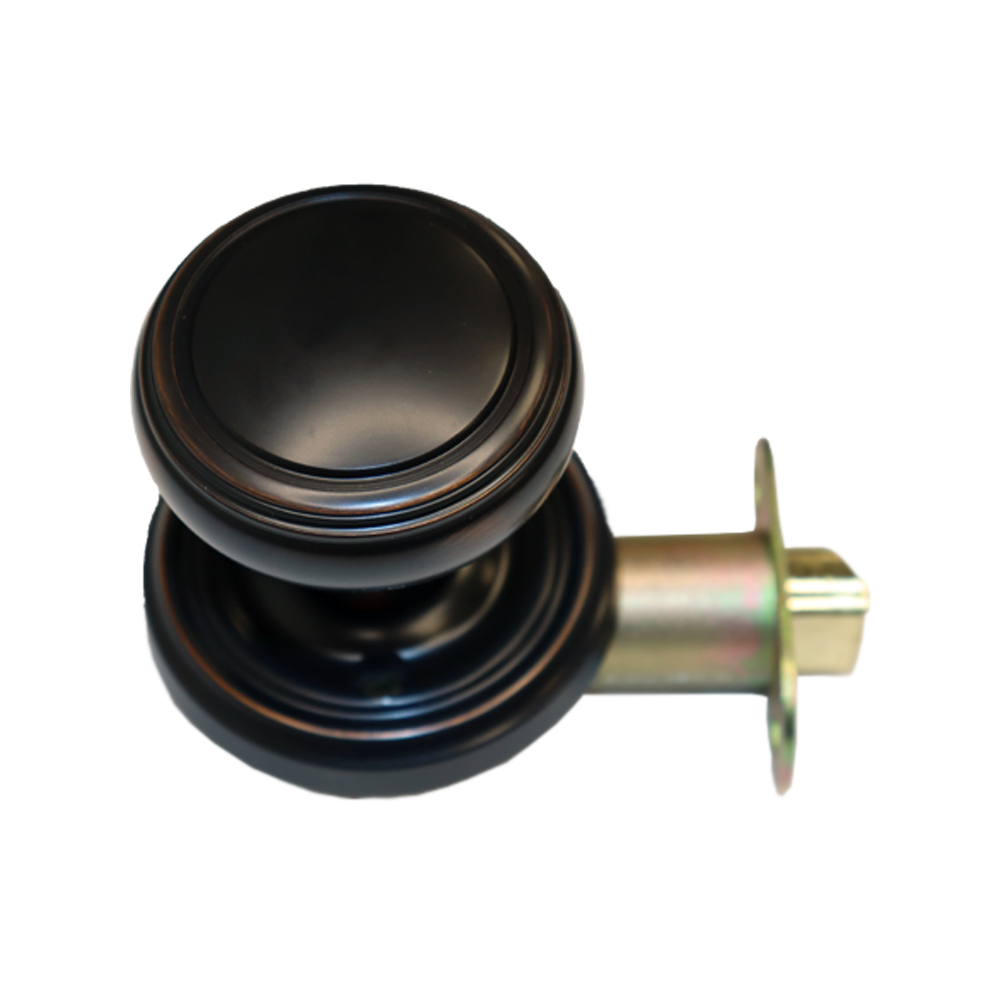 Emtek - Norwich Knob 2-3/8" Backset Passage with Regular Rose for 1-1/4" to 2" Door - Oil Rubbed Bronze