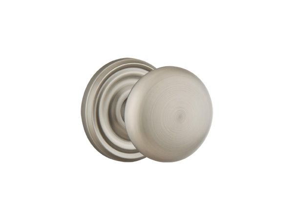 Emtek - Providence Knob 2-3/8" Backset Passage with Regular Rose for 1-1/4" to 2" Door - Pewter