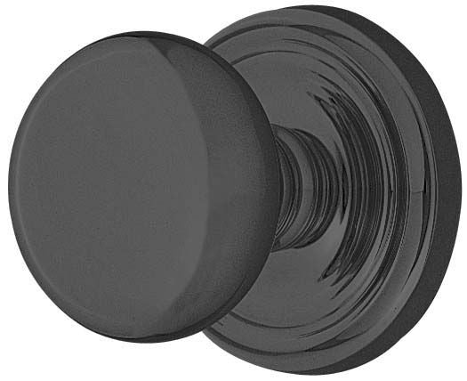 Emtek - Providence Knob 2-3/8" Backset Passage with Regular Rose for 1-1/4" to 2" Door - Flat Black
