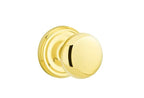 Emtek - Providence Knob 2-3/8" Backset Passage with Regular Rose for 1-1/4" to 2" Door - Polished Brass Lifetime