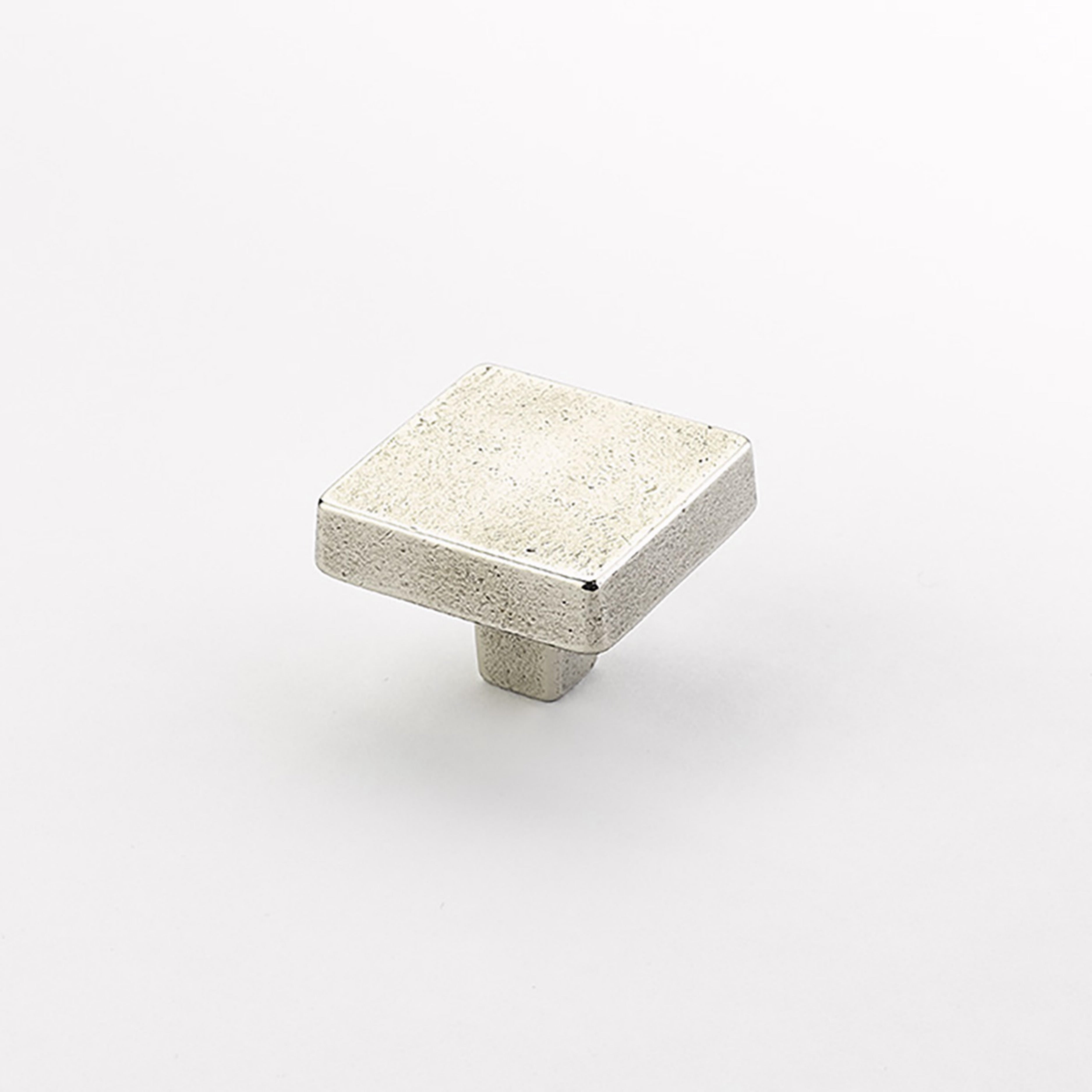 Schaub 815-PWB 1-3/4" Diameter Large Square Vinci Cabinet Knob Polished White Bronze Finish Main image