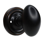 Emtek - Egg Knob 2-3/8" Backset Privacy with Regular Rose for 1-1/4" to 2" Door - Oil Rubbed Bronze