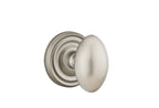 Emtek - Egg Knob 2-3/8" Backset Privacy with Regular Rose for 1-1/4" to 2" Door - Pewter