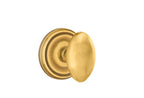 Emtek - Egg Knob 2-3/8" Backset Privacy with Regular Rose for 1-1/4" to 2" Door - French Antique Brass