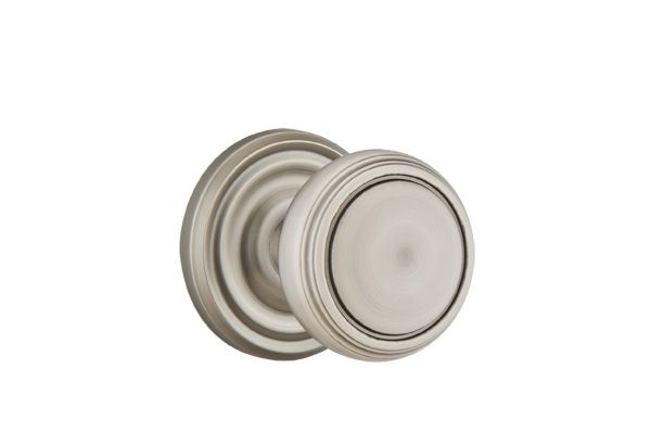 Emtek - Norwich Knob 2-3/8" Backset Privacy with Regular Rose for 1-1/4" to 2" Door - Pewter