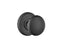 Emtek 8200PUS19 Providence Knob 2-3/8" Backset Privacy with Regular Rose for 1-1/4" to 2" Door Flat Black Finish