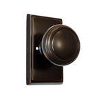Emtek - Norwich Knob 2-3/8" Backset Privacy with Rectangular Rose for 1-1/4" to 2" Door - Oil Rubbed Bronze