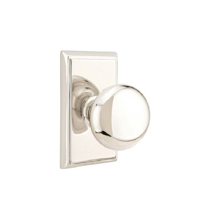 Emtek - Providence Knob 2-3/8" Backset Privacy with Rectangular Rose for 1-1/4" to 2" Door Secondary image