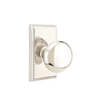 Emtek - Providence Knob 2-3/8" Backset Privacy with Rectangular Rose for 1-1/4" to 2" Door - Polished Nickel Lifetime