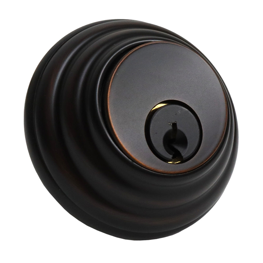 Emtek - Low Profile Single Cylinder Deadbolt with 2-3/8" and 2-3/4" Backset for 1-3/4" Door - Oil Rubbed Bronze