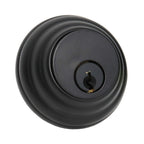 Emtek - Low Profile Single Cylinder Deadbolt with 2-3/8" and 2-3/4" Backset for 1-3/4" Door - Flat Black