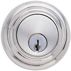 Emtek - Low Profile Single Cylinder Deadbolt with 2-3/8" and 2-3/4" Backset for 1-3/4" Door - Polished Chrome