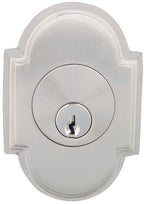Emtek - # 8 Single Cylinder Deadbolt with 2-3/8" and 2-3/4" Backset for 1-3/4" Door - Satin Nickel