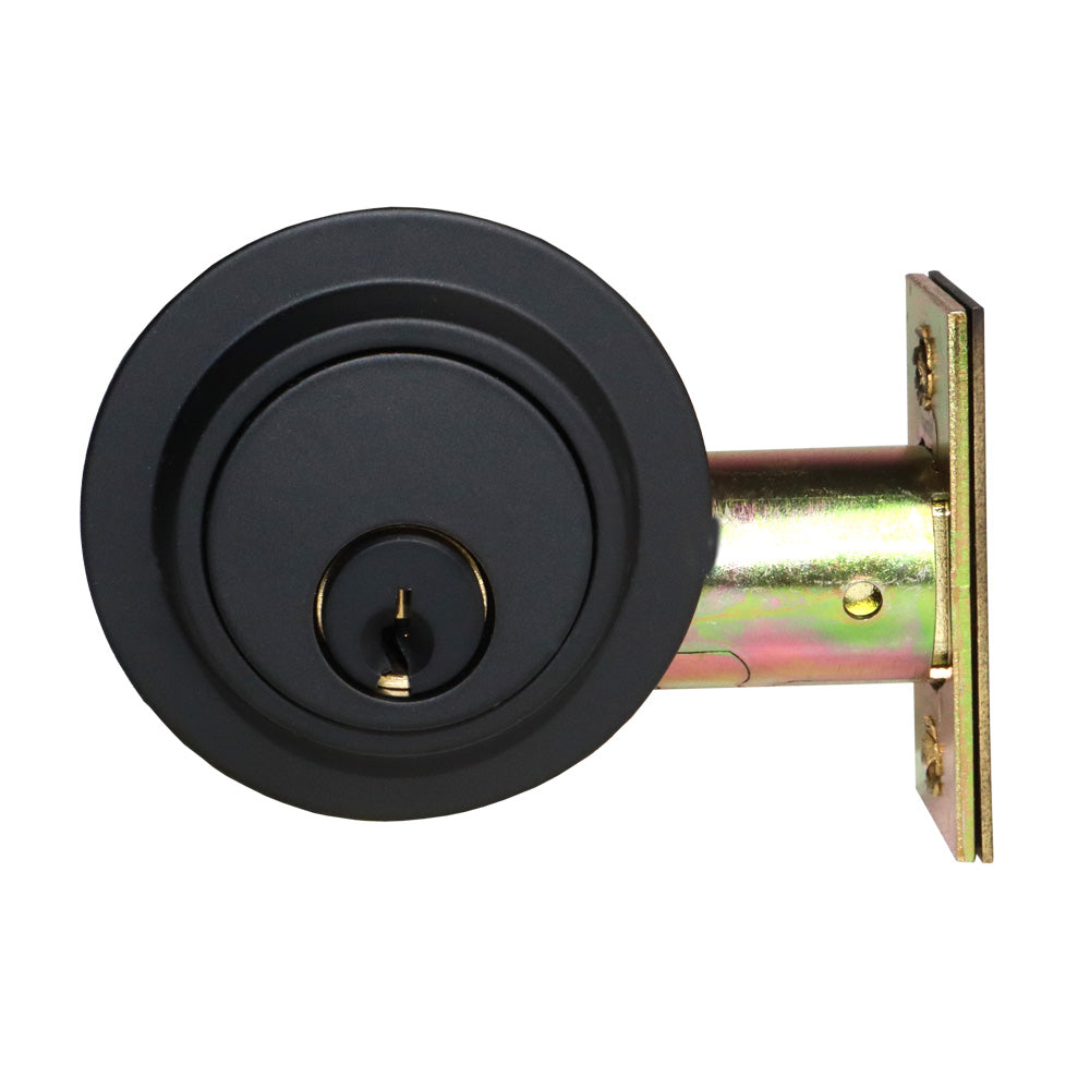 Emtek - Modern Single Cylinder Deadbolt with 2-3/8" and 2-3/4" Backset for 1-3/4" Door Secondary image