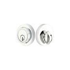 Emtek - Modern Single Cylinder Deadbolt with 2-3/8" and 2-3/4" Backset for 1-3/4" Door - Polished Chrome