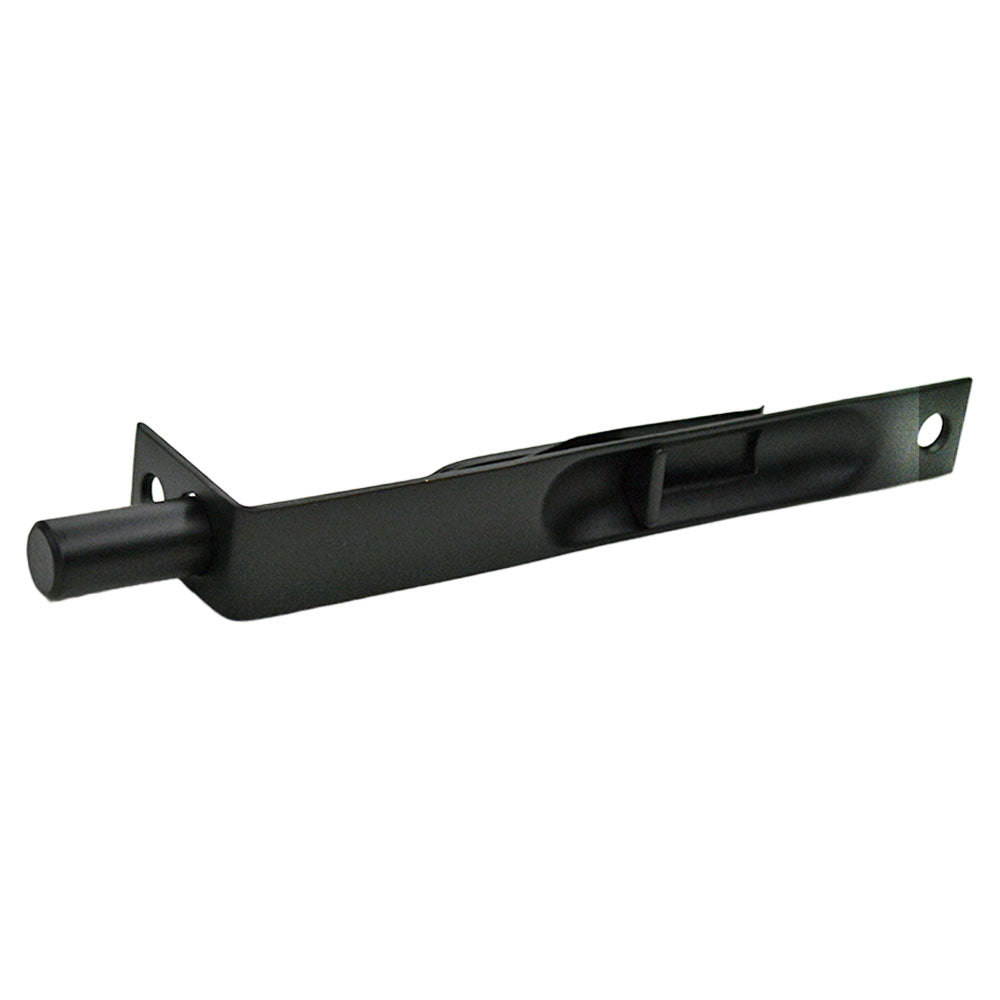 Emtek - 6" Square Corner Flush Bolt - Flat Black