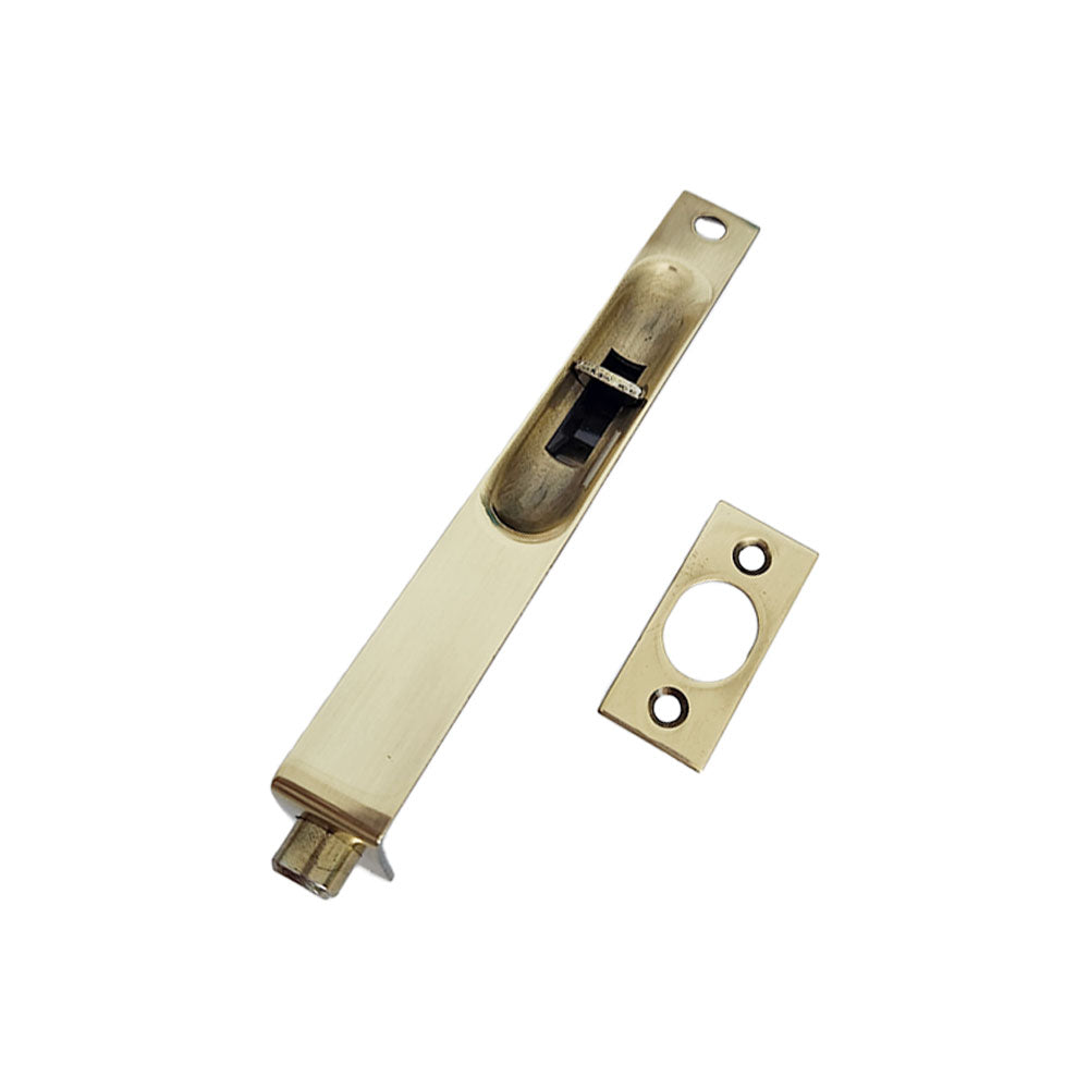 Emtek - 6" Square Corner Flush Bolt - French Antique Brass