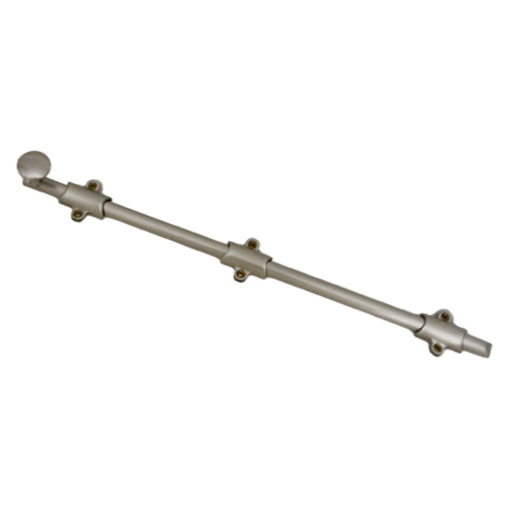 Emtek - 18" Surface Bolt with 3 Strikes - Satin Nickel