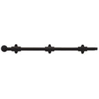 Emtek - 18" Surface Bolt with 3 Strikes - Flat Black