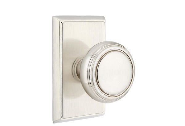 Emtek - Norwich Knob Dummy Pair with Rectangular Rose for 1-1/4" to 2" Door Secondary image