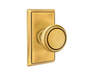 Emtek - Norwich Knob Dummy Pair with Rectangular Rose for 1-1/4" to 2" Door - French Antique Brass