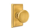 Emtek - Providence Knob Dummy Pair with Rectangular Rose for 1-1/4" to 2" Door - French Antique Brass