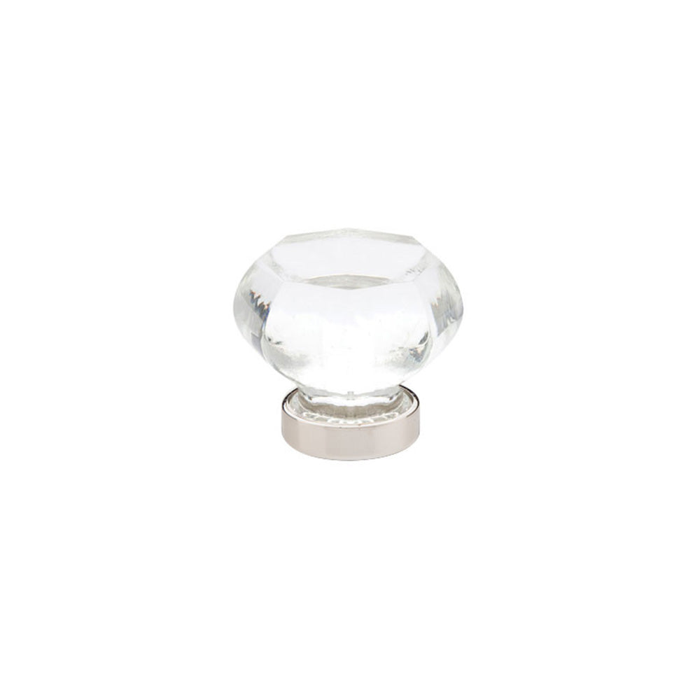 Emtek - Old Town Clear 1-1/4" Cabinet Knob - Satin Nickel