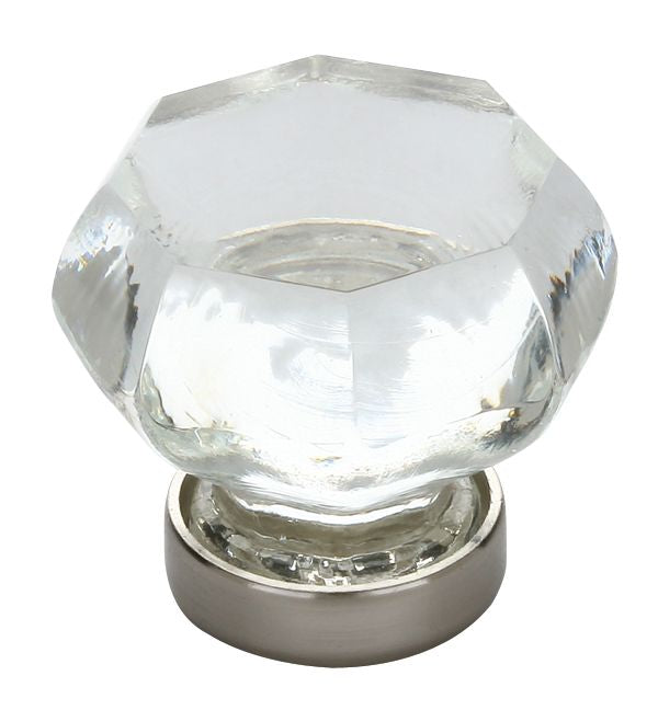 Emtek - Old Town Clear 1-1/4" Cabinet Knob - Flat Black