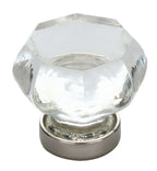 Emtek - Old Town Clear 1-1/4" Cabinet Knob - Flat Black