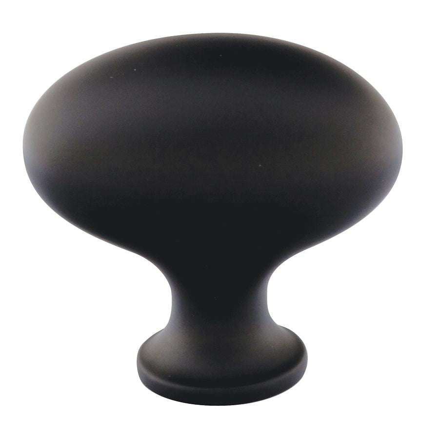 Emtek - Egg 1-1/4" Cabinet Knob - Flat Black
