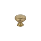 Emtek - Round Dimpled 1-1/4" Cabinet Knob - Satin Brass