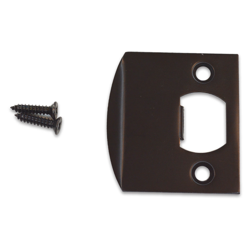 Emtek 86086US Square Corner Extended Lip Strike for Passage, Privacy or Key-In Sets
